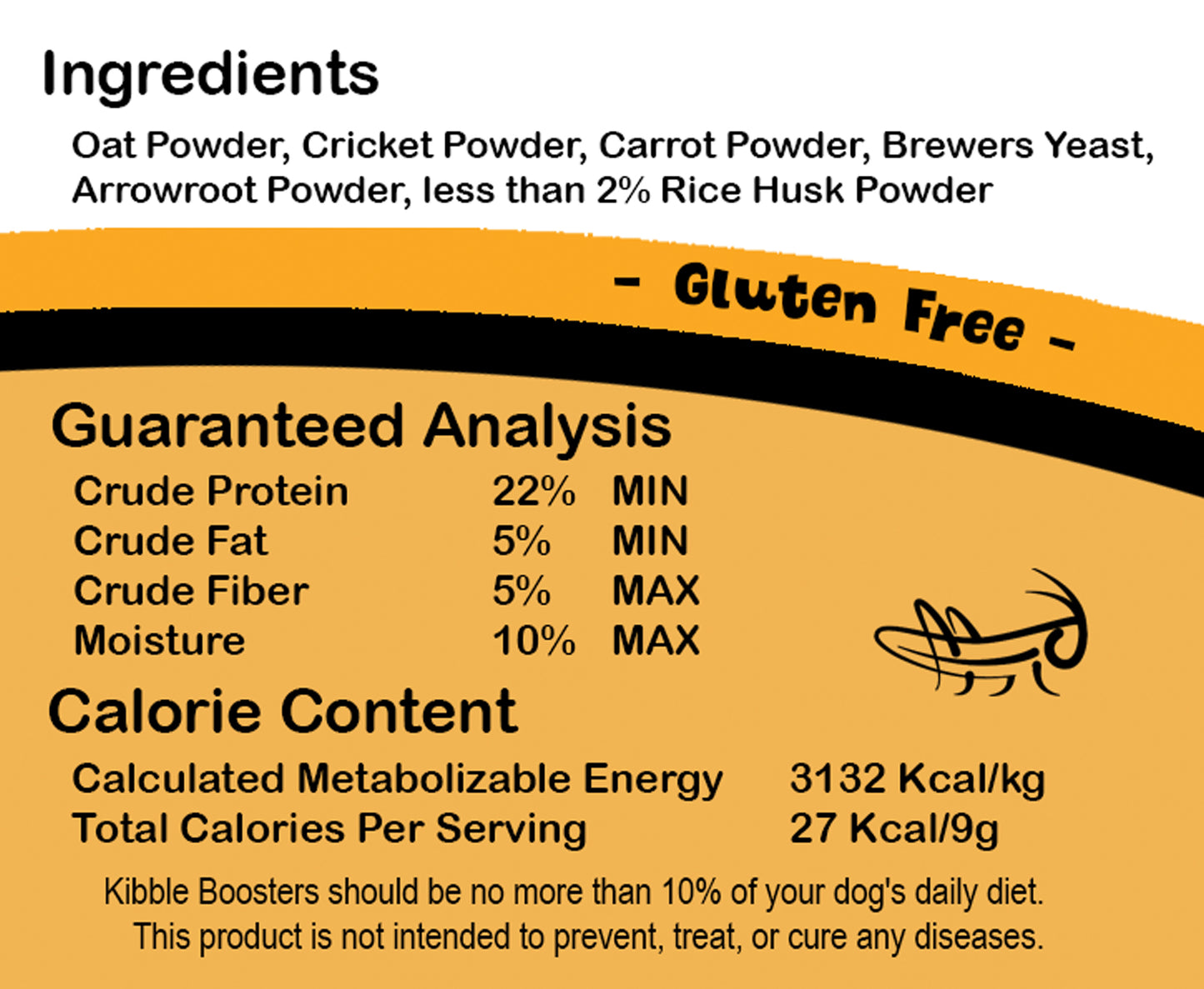 Cricket Based Kibble Booster - High protein kibble topper made with cricket protein. All-natural, sustainable dog treats. Chirp'n Delights